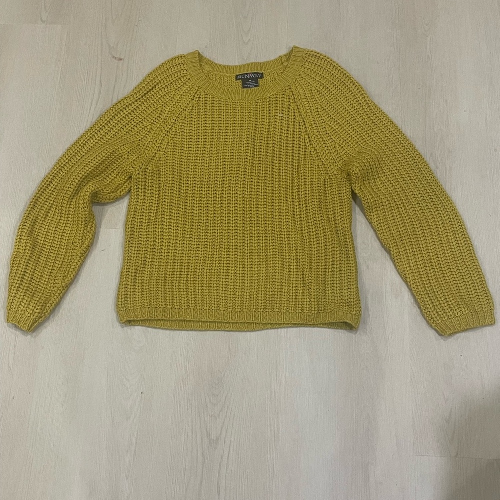 ✨ Runway Chunky Knit Sweater – Mustard Yellow ✨